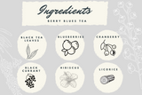 Berry Blues Black Tea - Exotic Wellness Health Tea Coffee -BREWS & BLENDS